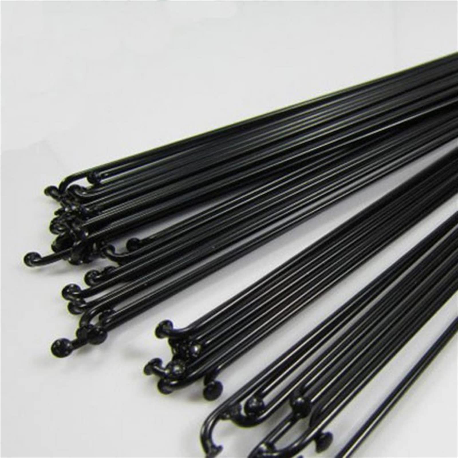 Radios de Acero para Bicicletas, 12pcs 260-296 mm Ciclismo de Acero Inoxidable Bike Bike 14 G Radio Radio de la Aguja de Tejer Bicina de Cobre eléctrico Rueda de Cobre(296mm)