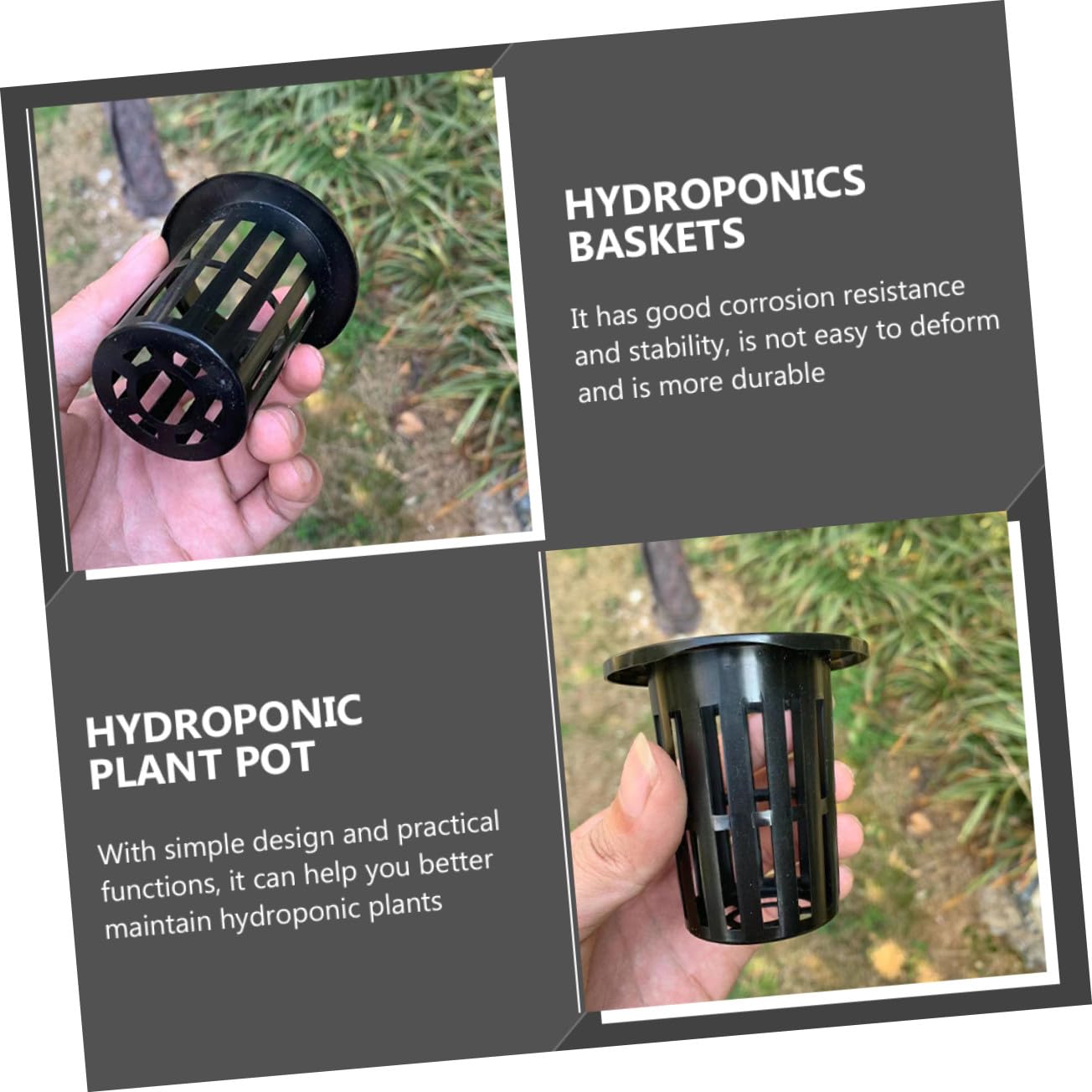 50 Stück Hydroponische Pflanzkörbe 2.76 Zoll Netz-Pflanztöpfe Aus Kunststoff Für Soillosen Anbau Mit Optimaler Wurzelbelüftung Und Drainage Wiederverwendbar