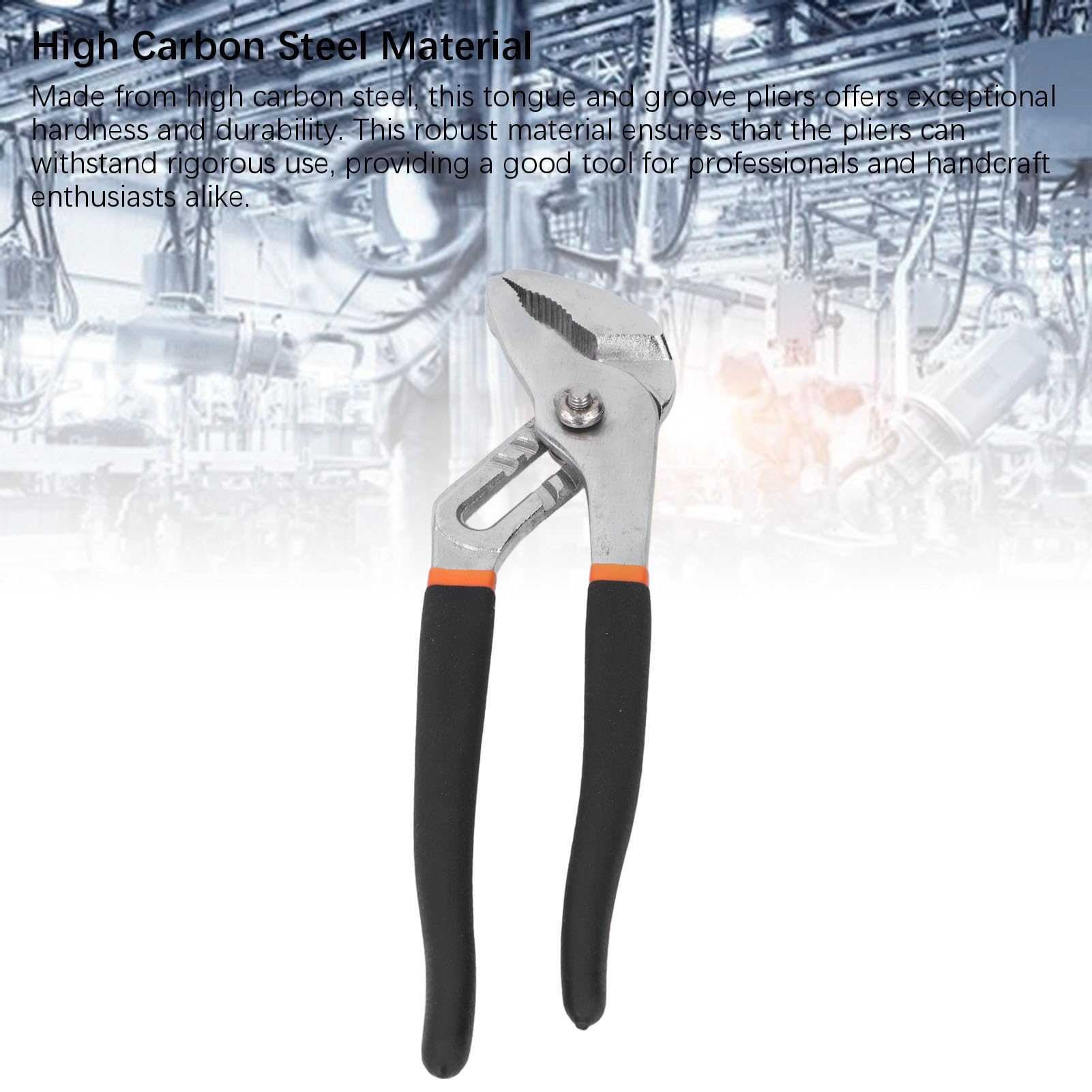 Groove Joint Pliers High Carbon Steel Adjustable Channel Lock Pliers for Nut 12 Inch