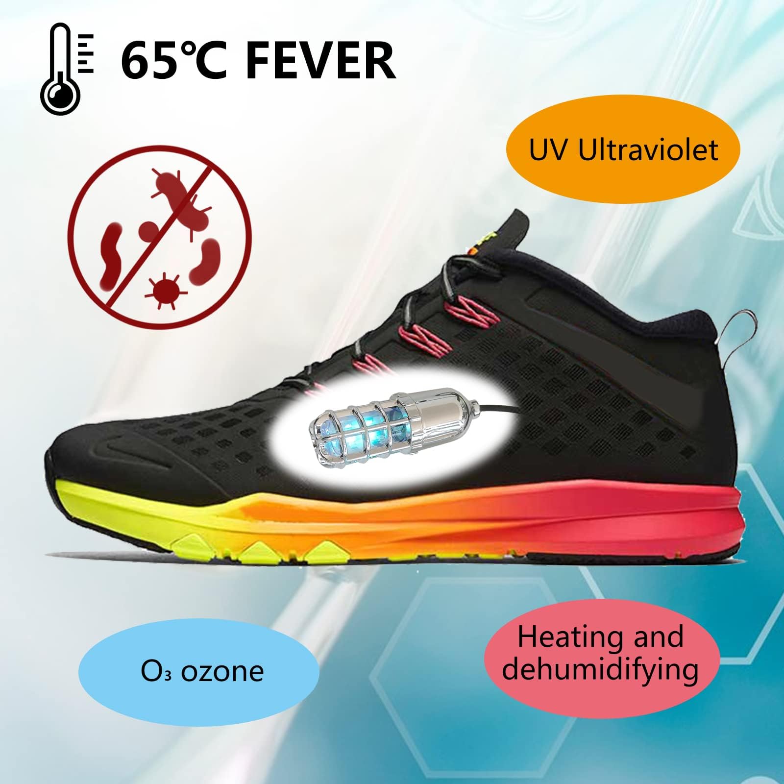 Ayaprak Uv Scarpe Deodorante Ultravioletto Igienizzatori ozono Sterilizzazione Asciugatrice Calda