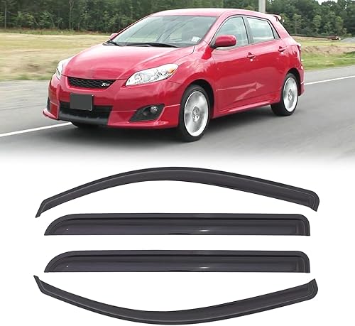 Miniatura 162 de Viseras de ventana para Toyota Camry 2007-2011, protectores de lluvia, deflector de ventilación, sombra humo oscuro 07 2008 2009 2010 11, con cinta