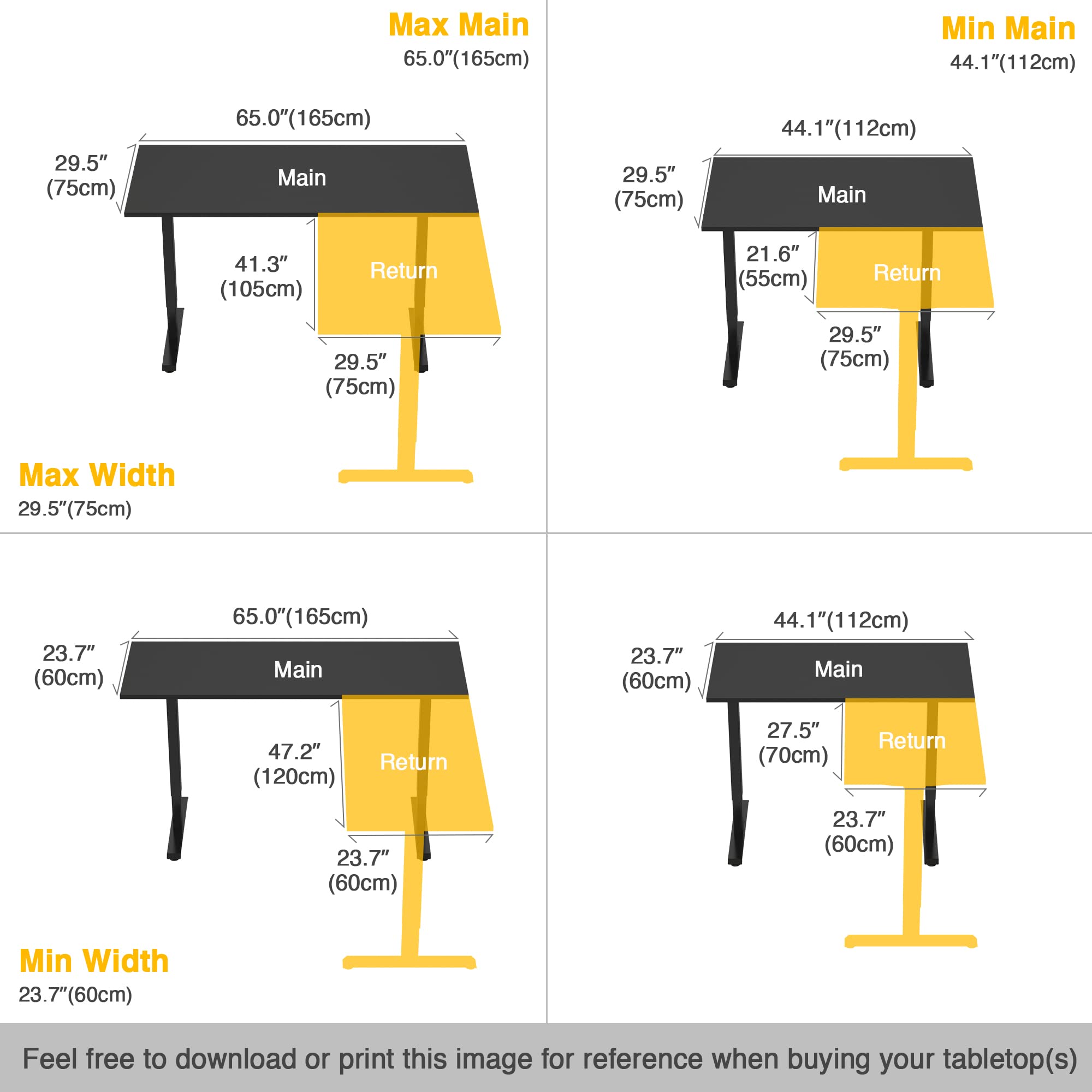 AVLT Electric Standing Desk Height Adjustable L Shaped Standing Desk