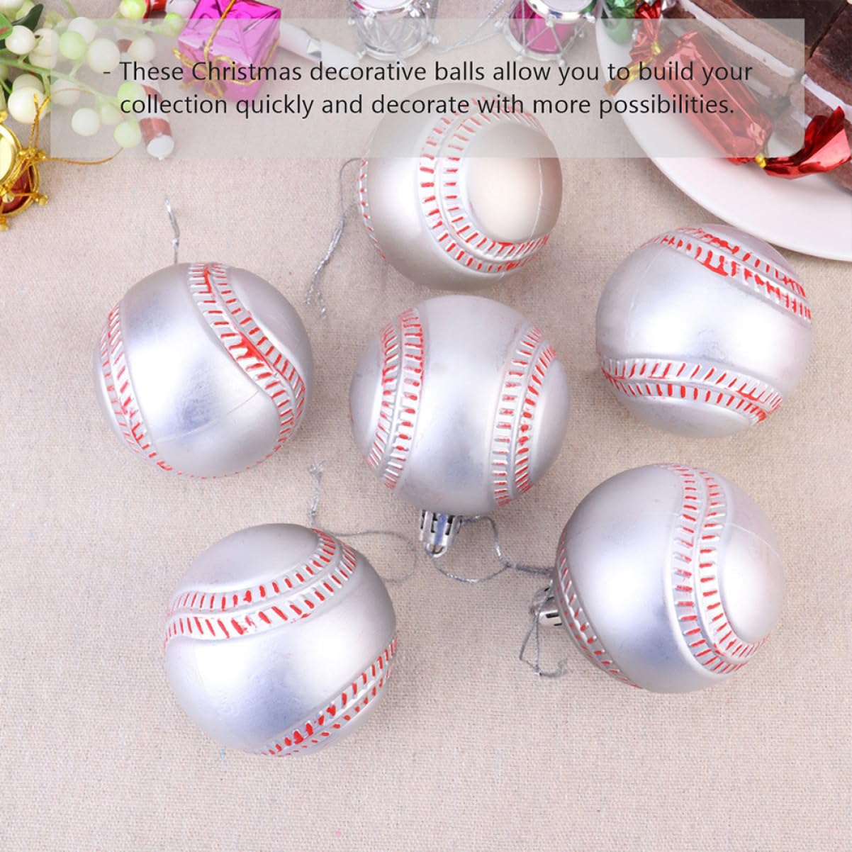 Abaodam 3ensembles Boules De Noël Suspendues Design Sportif pour Décoration De Sapin De Noël Et Fête