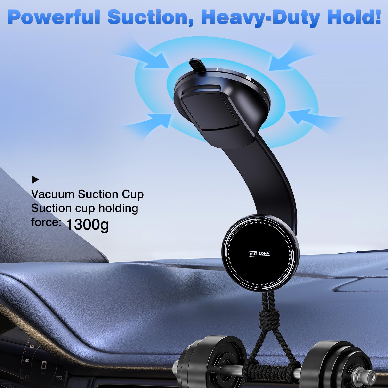 15W Chargeur Induction Voiture, Support Telephone Voiture Induction, Qi2 sans Fi, aimants N52(1300g), Support Telephone Voiture Chargeur pour Grille d'Aération/Pare-brise, Supports Magnétiques Voiture
