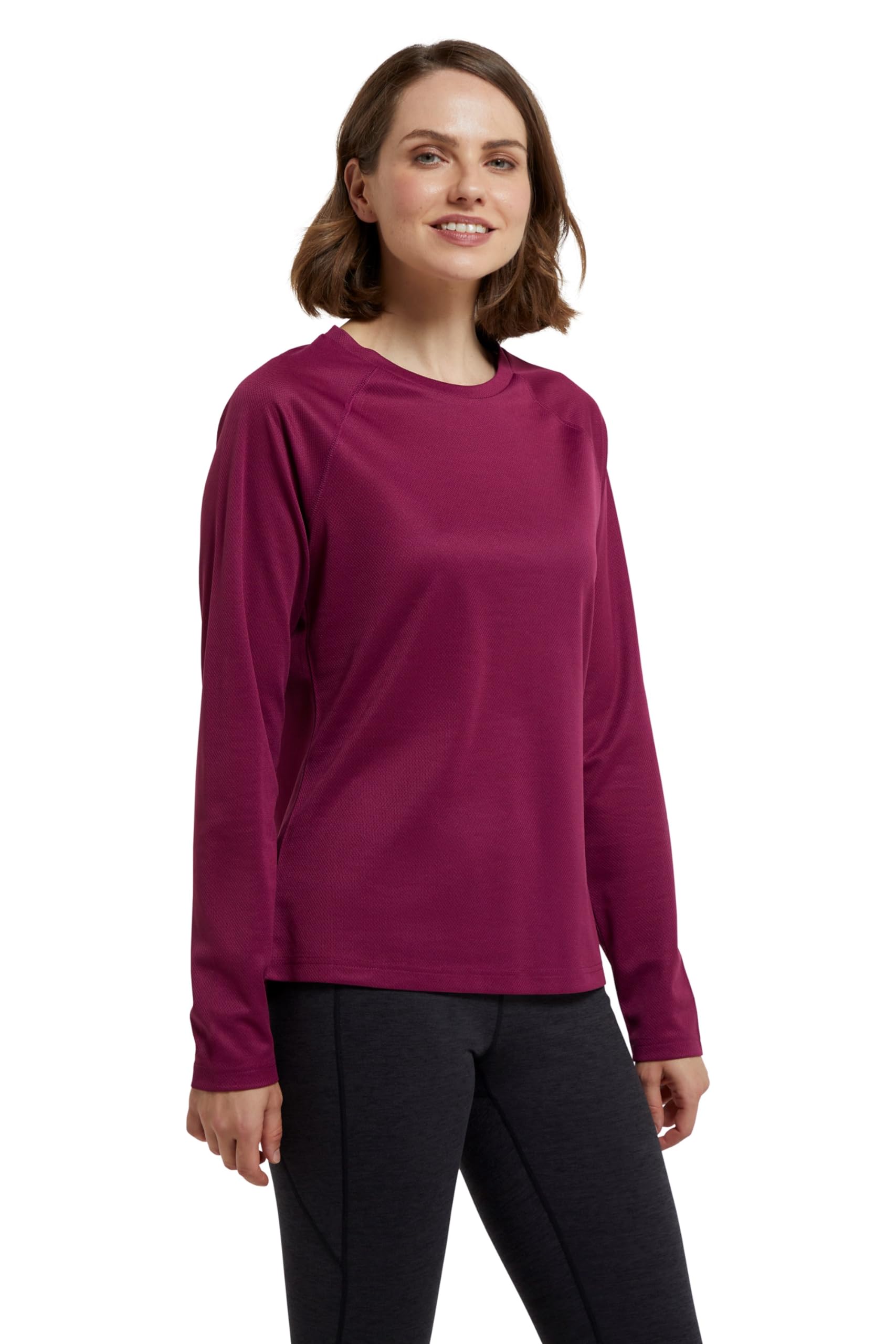 Mountain Warehouse Endurance Womens Top - Lightweight Ladies Top, Long Sleeve Tee, Quick Drying Tshirt, UV Protection Tee Shirt - for Spring Summer Travel