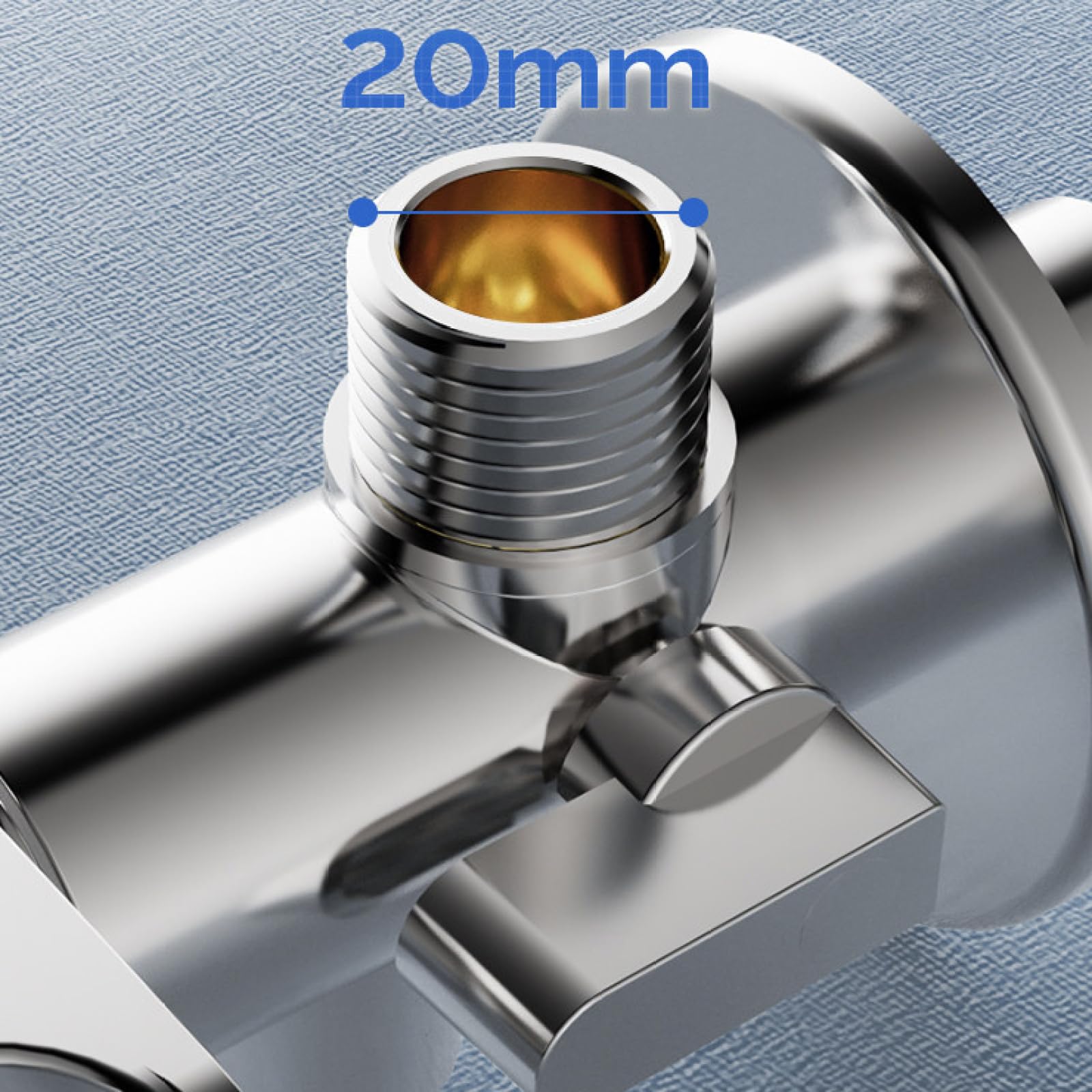 Doccetta Bidet per WC Cromato Kit Idroscopino WC In Ottone Montaggio A Parete G1/2 Doppia Uscita | con Tubo Adatto per L'Igiene personale E La Pulizia Degli Animali Domestici