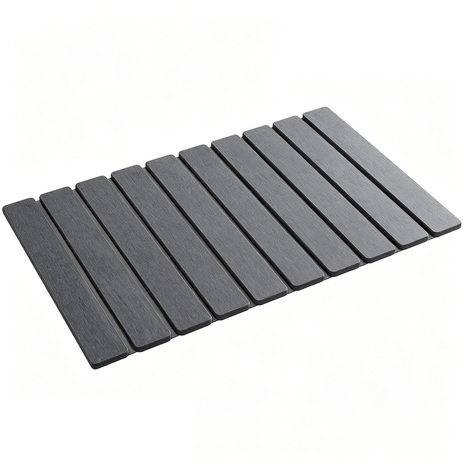 Tableware Drain Mat Foldable Black Countertop Pad, Rubber Bottom Kitchen Drying Mat for Space Saving Storage and Everyday Tableware Drying Folding Countertop Pad Sink Side Drainer Black Absorbent