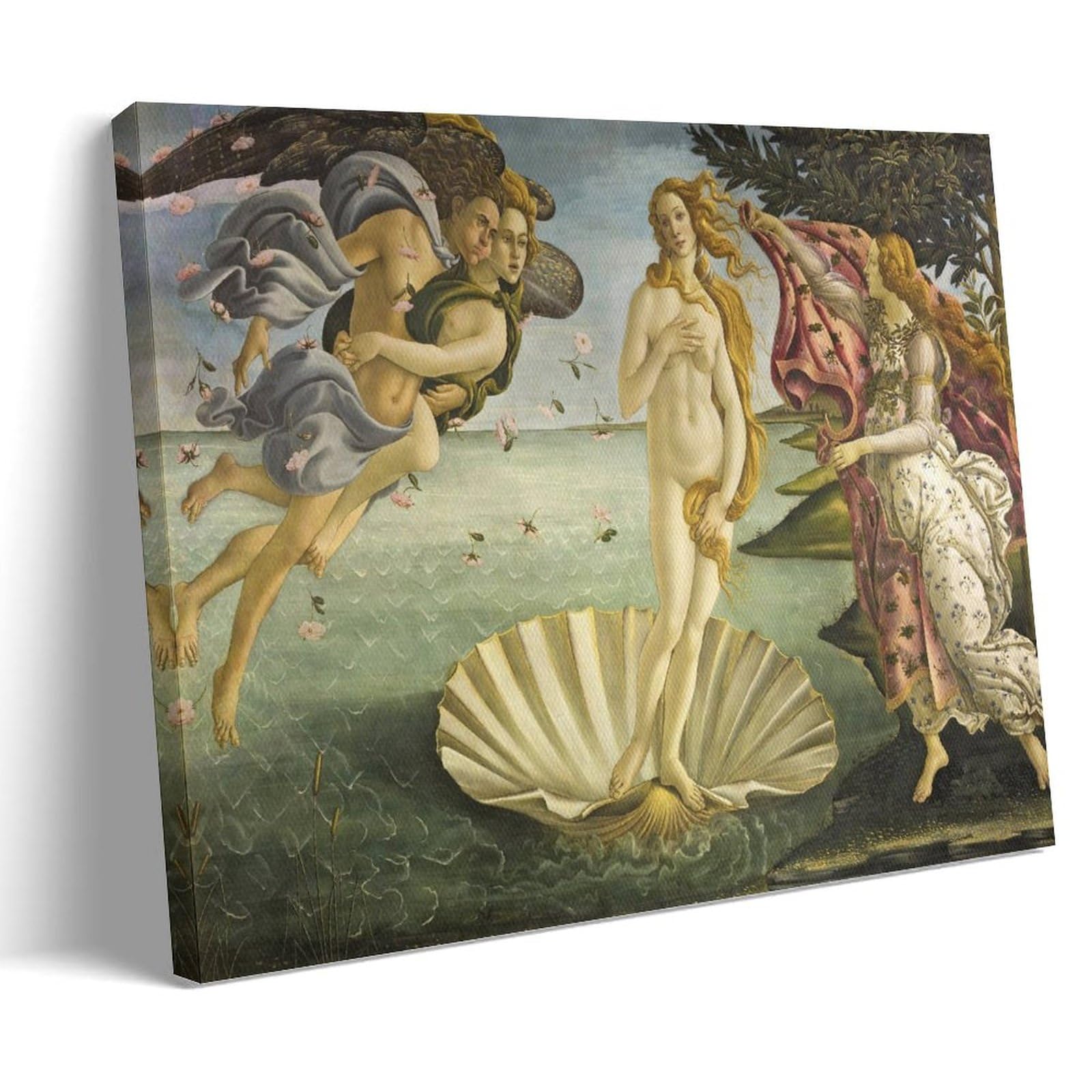 XuXueCC Sandro Botticelli Wall Art Prints Paintings Poster (The Birth of Venus) Home Decor Wall Art Hanging Picture Print Bedroom Decorative Paintings Room Frame 16x24inch(40x60cm)