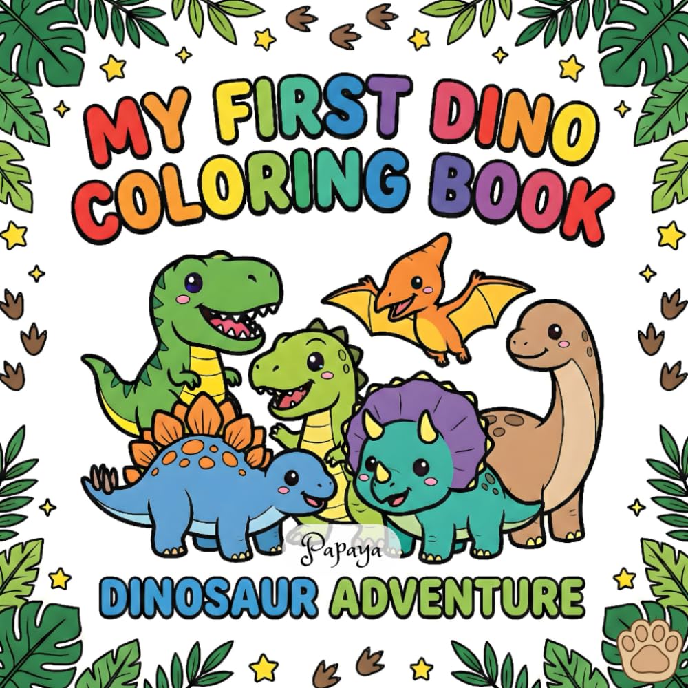 My First Dino Coloring Book: Dinosaur Adventure