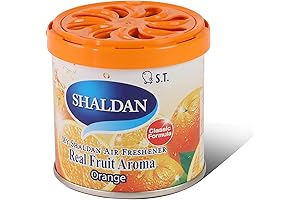 My Shaldan Japanese Room/Car Limonene Gel Natural Air Freshener Cans, Orange Scent, 80g