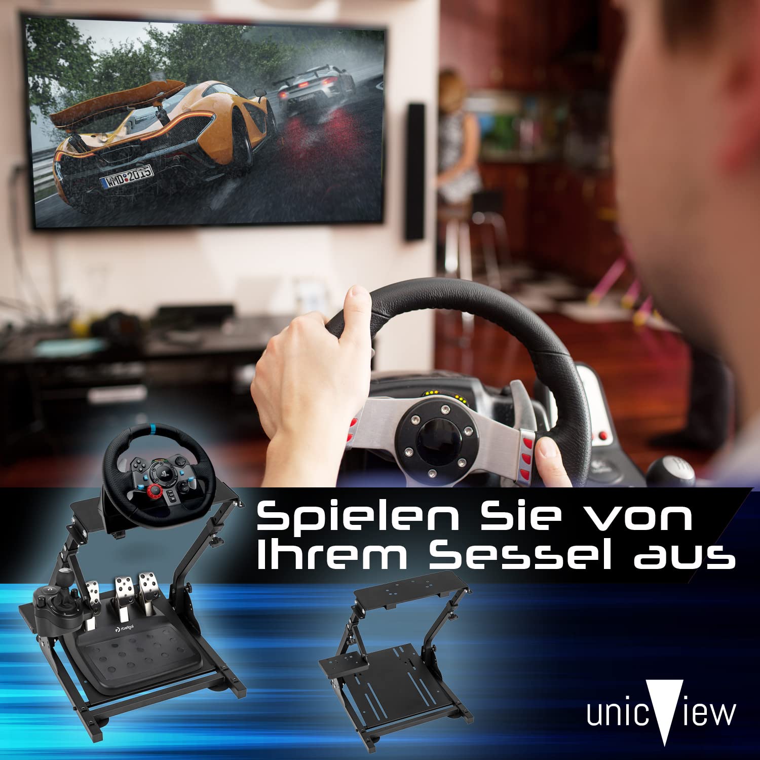 Lenkradständer für G29 G920 G923 Thrustmaster T150 T500 T300 TX TH8A Clubsport verstellbar faltbar