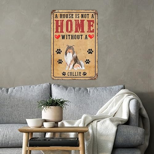 Vista 22 de Letrero de metal con texto en inglés «A House is Not A Home Without A Dogo Argentino» («A House is Not A Home Without A Dogo Argentino»)