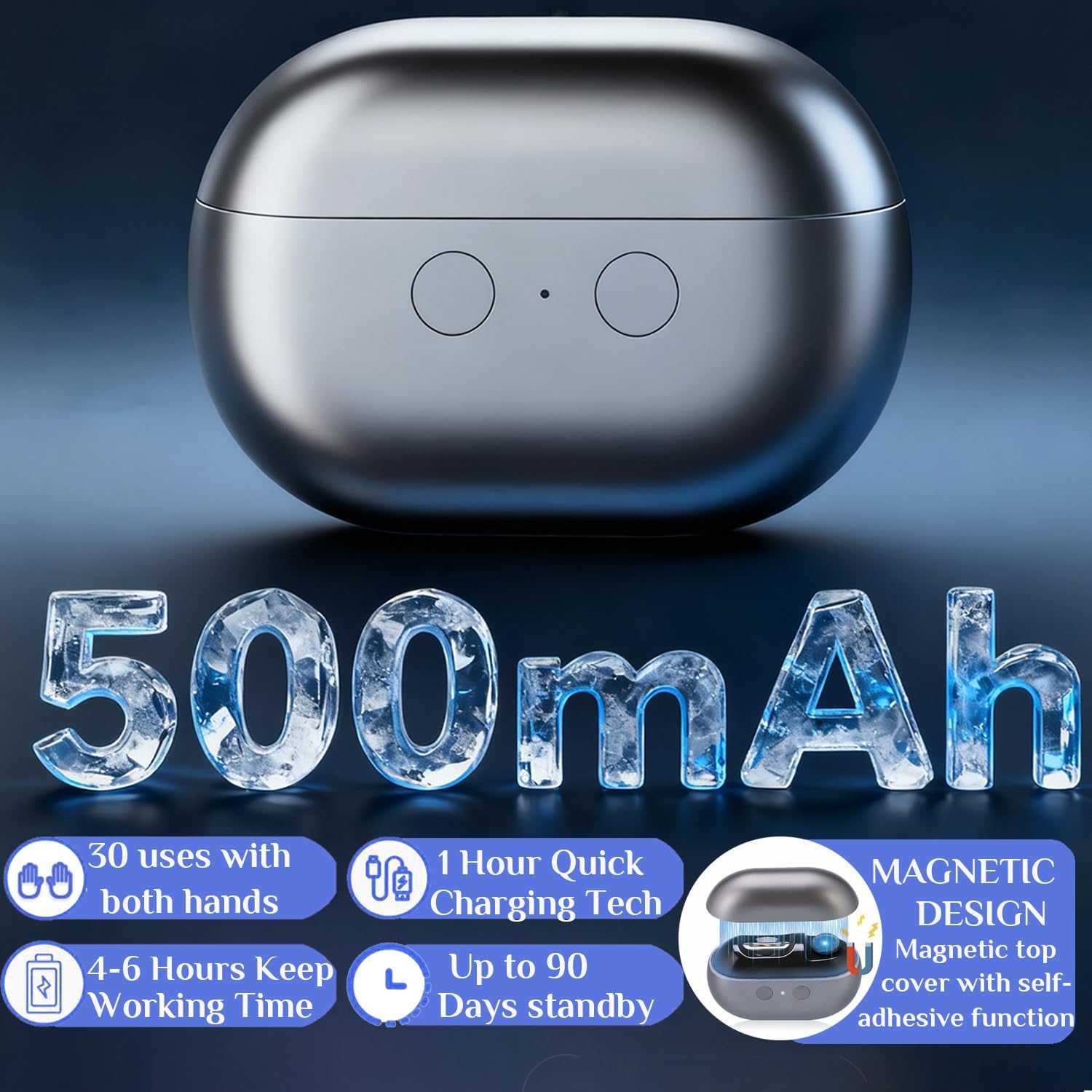 Electric Nail Clipper, Electric Nail Clippers for Seniors, 2026 3 in 1 Multifunctional Electric Nail Trimmer for Adults，Kids with Polishing and 2 Speeds (Grey)