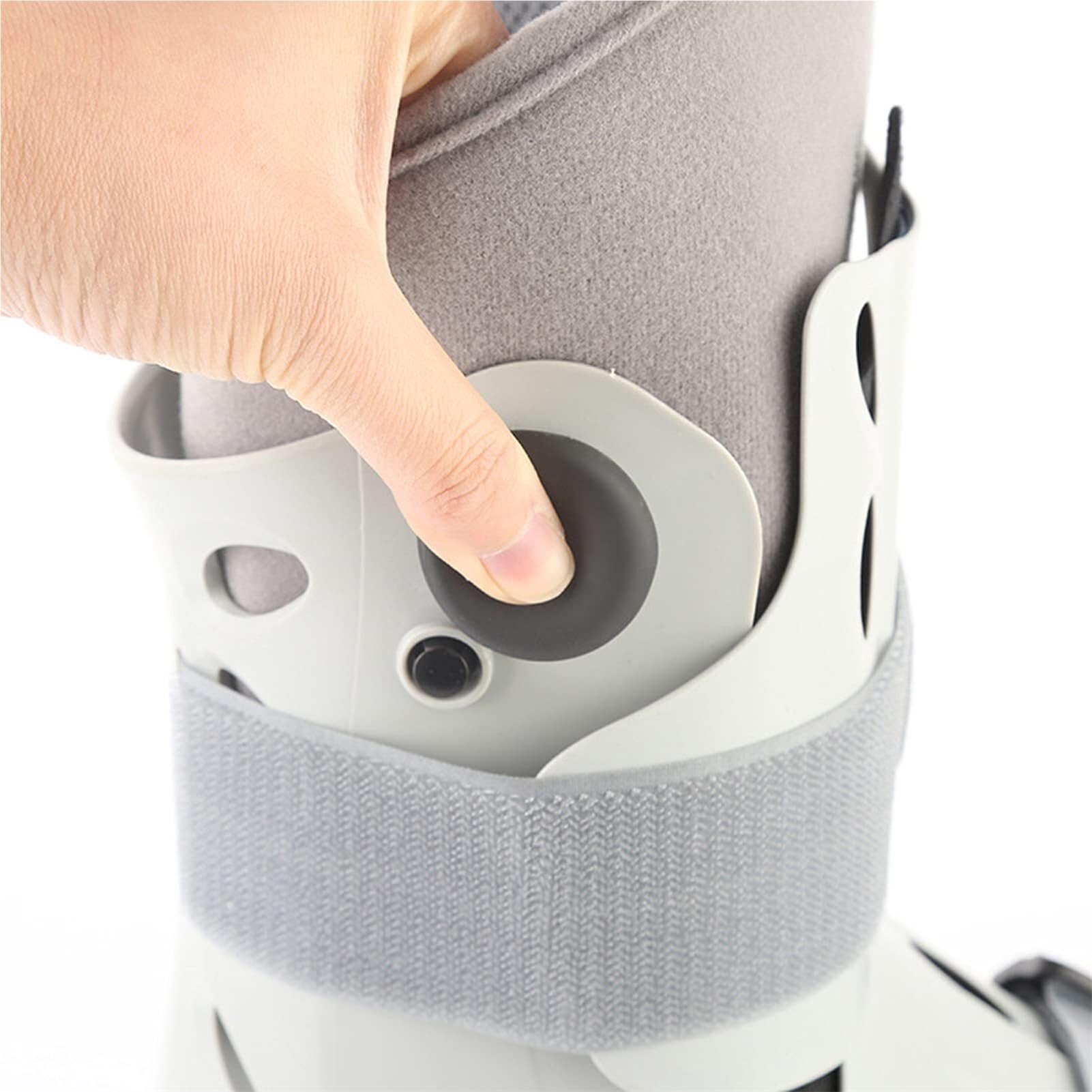 Botas for caminar for fracturas Soporte de correa de ortesis transpirable Férula plantar for lesiones de tobillo y pie Cirugía Esguince de tobillo Pies izquierdo y derecho Blanco