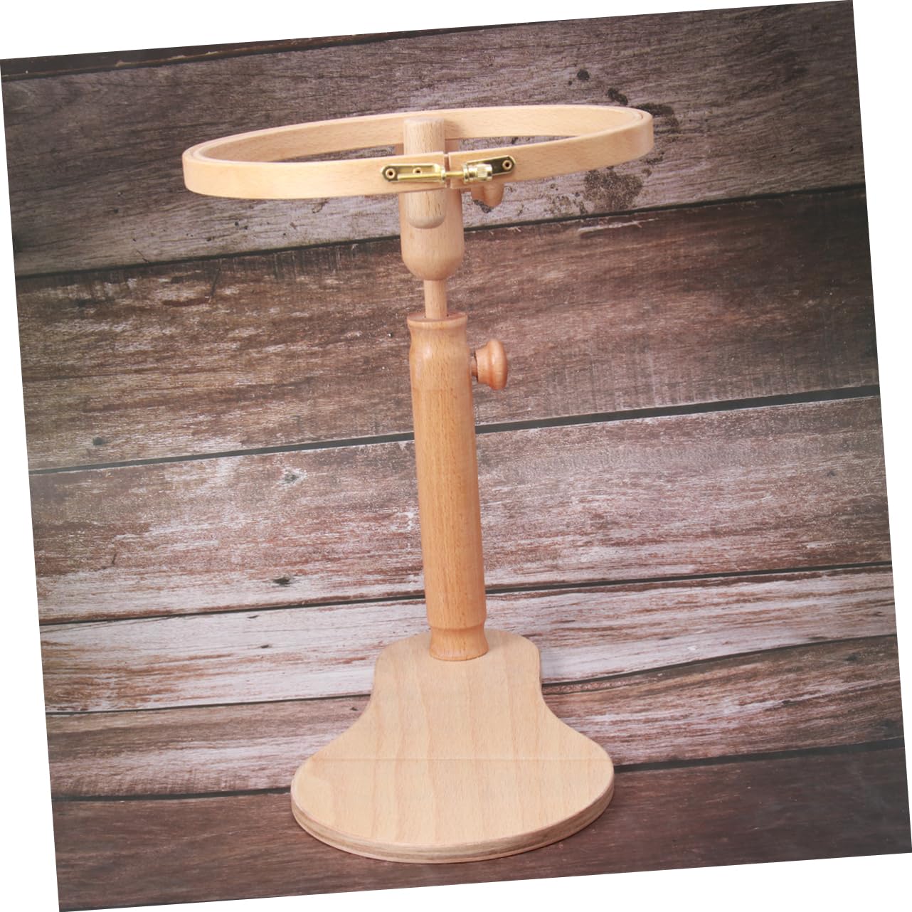 TEHAUX Bastidor De Bordado De Madera Ajustable Giratorio Para Punto De Cruz Para Principiantes