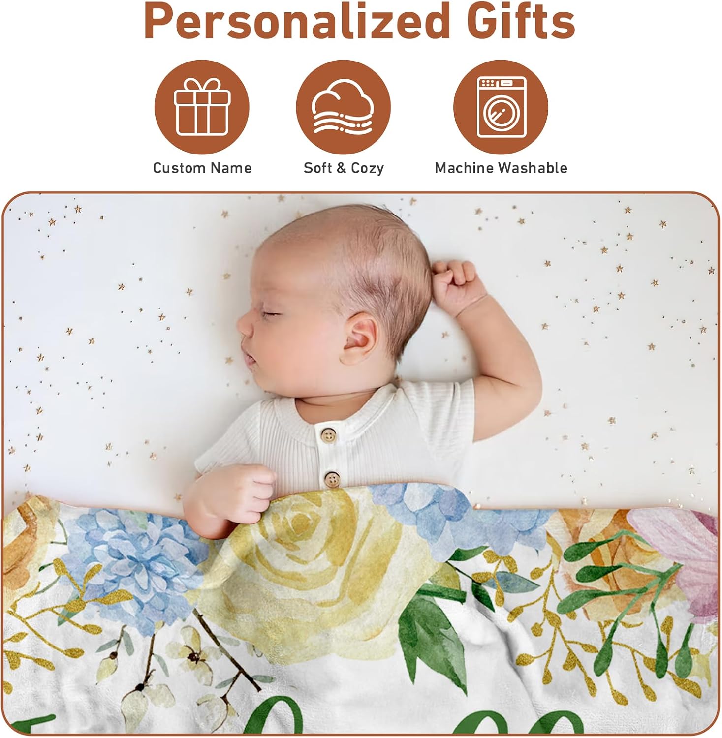 Custom Lion Baby Crib Bedding Set with Name: Personalized Soft Crib Bedding Set 3 Pieces for Infants Toddler, Personalized Newborn Gift Safari Crib Sets for Boys Girls