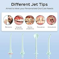 Vista 8 de COSLUS Irrigador Dental de Agua para Dientes: 4 Modos, Inalámbrico, Portátil, Tanque de 300ML Más Grande, Limpiador de Dientes de Agua, IPX7