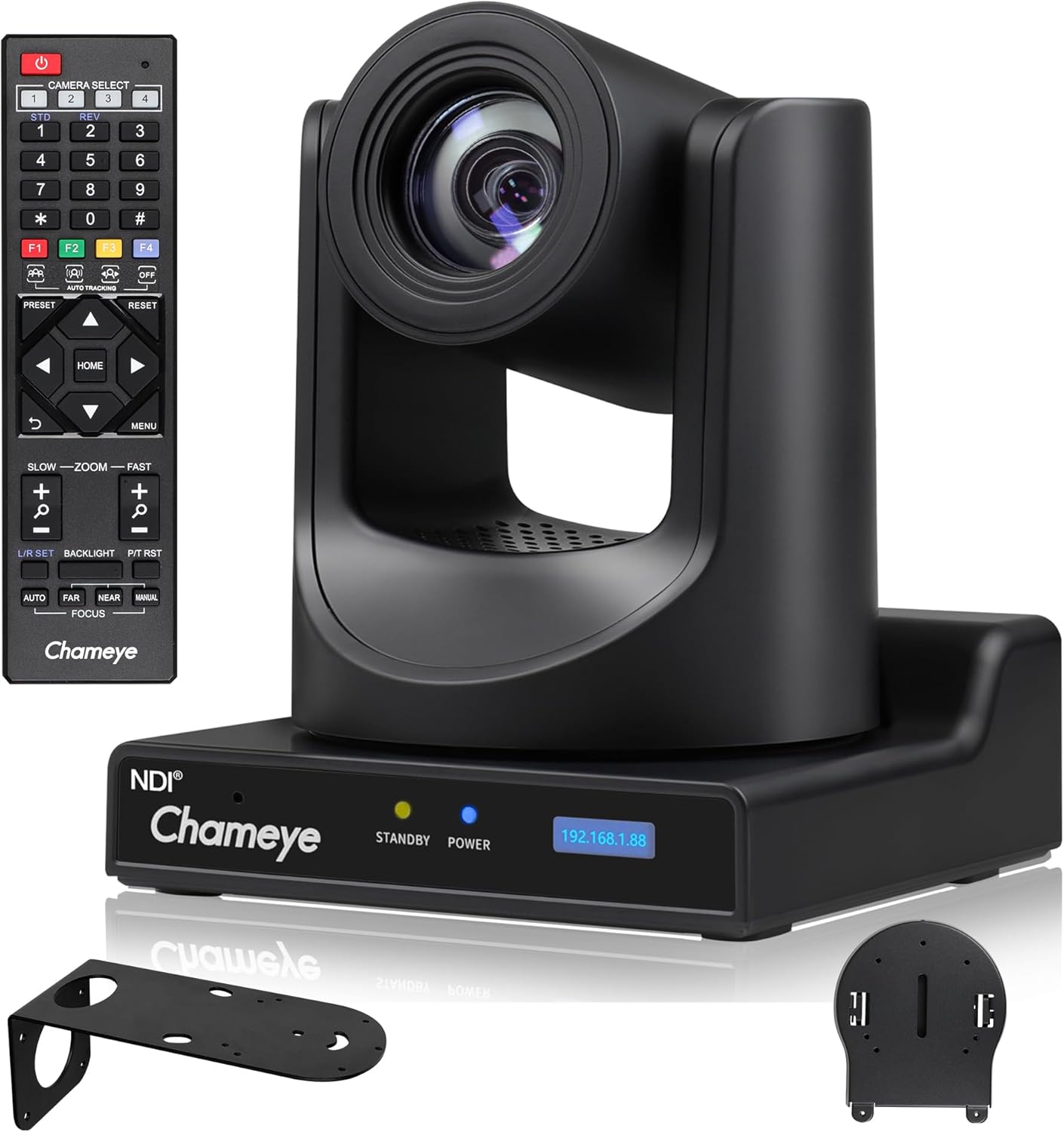 Chameye NDI PTZ Camera 30X Optical Zoom, AI Auto- Tracking, 3G-SDI HDMI USB PoE IP Live Streaming Camera 1080p for Church Worship Live Broadcast Events, C730N (NDI HX3 Certified)