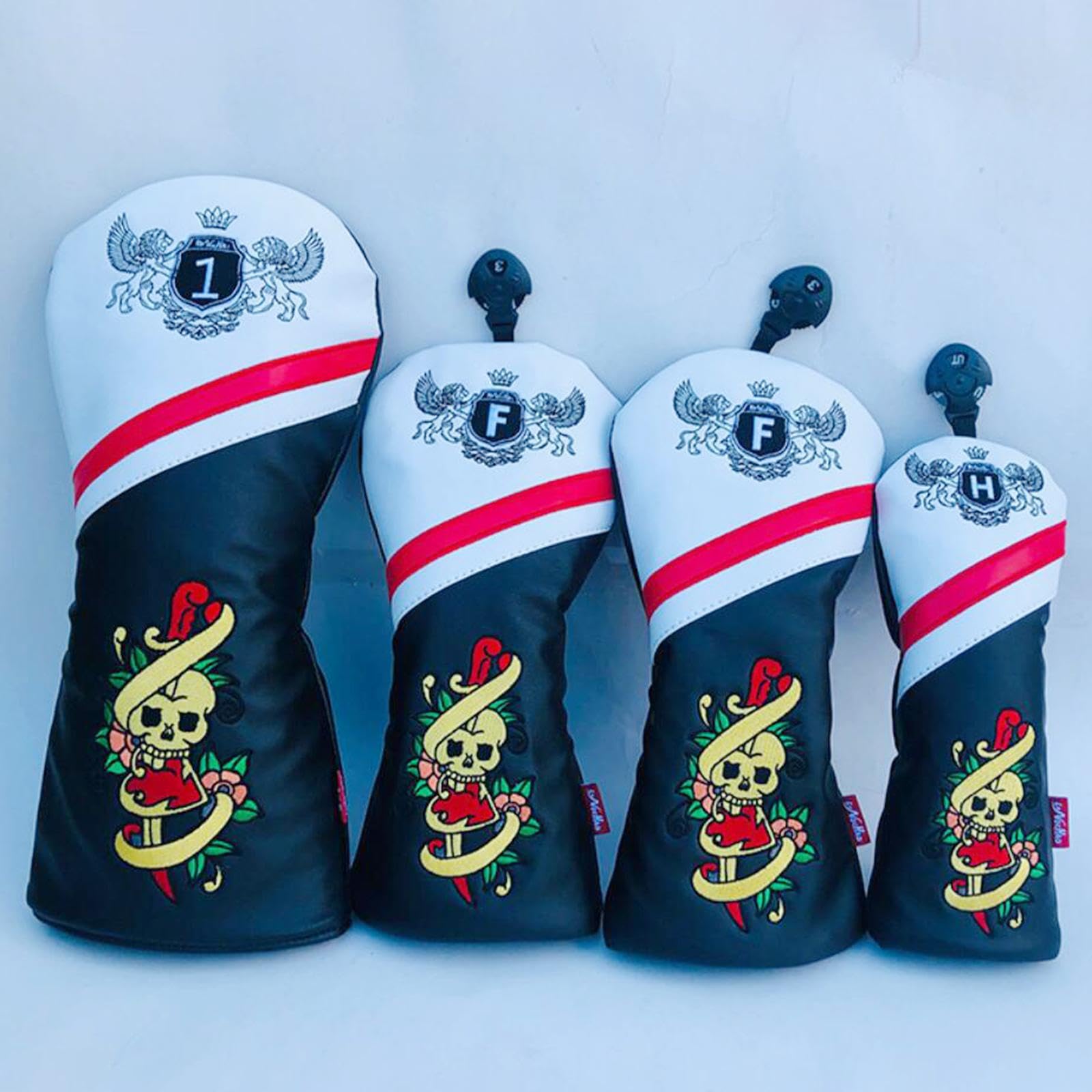 Couvre-Clubs de Golf durables, Couvre-Bois de Golf Uniques en PU, Accessoires de pour golfeurs, Cadeaux pour golfeurs, protège-têtes de Bois.