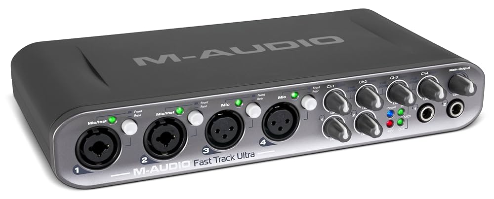 M-Audio Interface USB 2.0 de alta velocidade 8x8 Fast Track