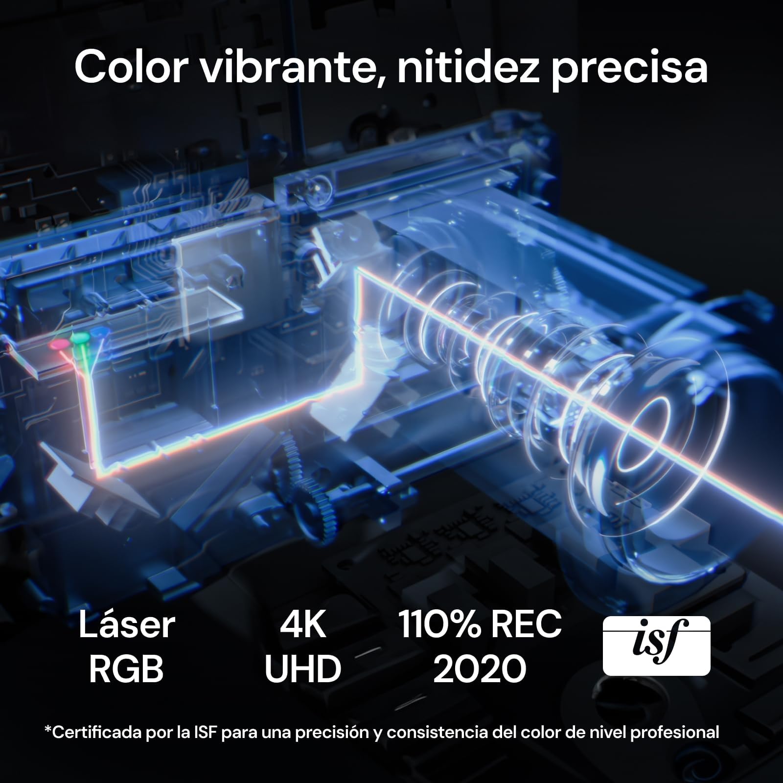 Valerion StreamMaster Plus2 - Proyector láser Triple, 2 Veces más rápido, 4 ms de Baja latencia, 4K UHD con IA, HDR10+, IMAX, Dolby Vision & Atmos, Compatible con Google Smart Home