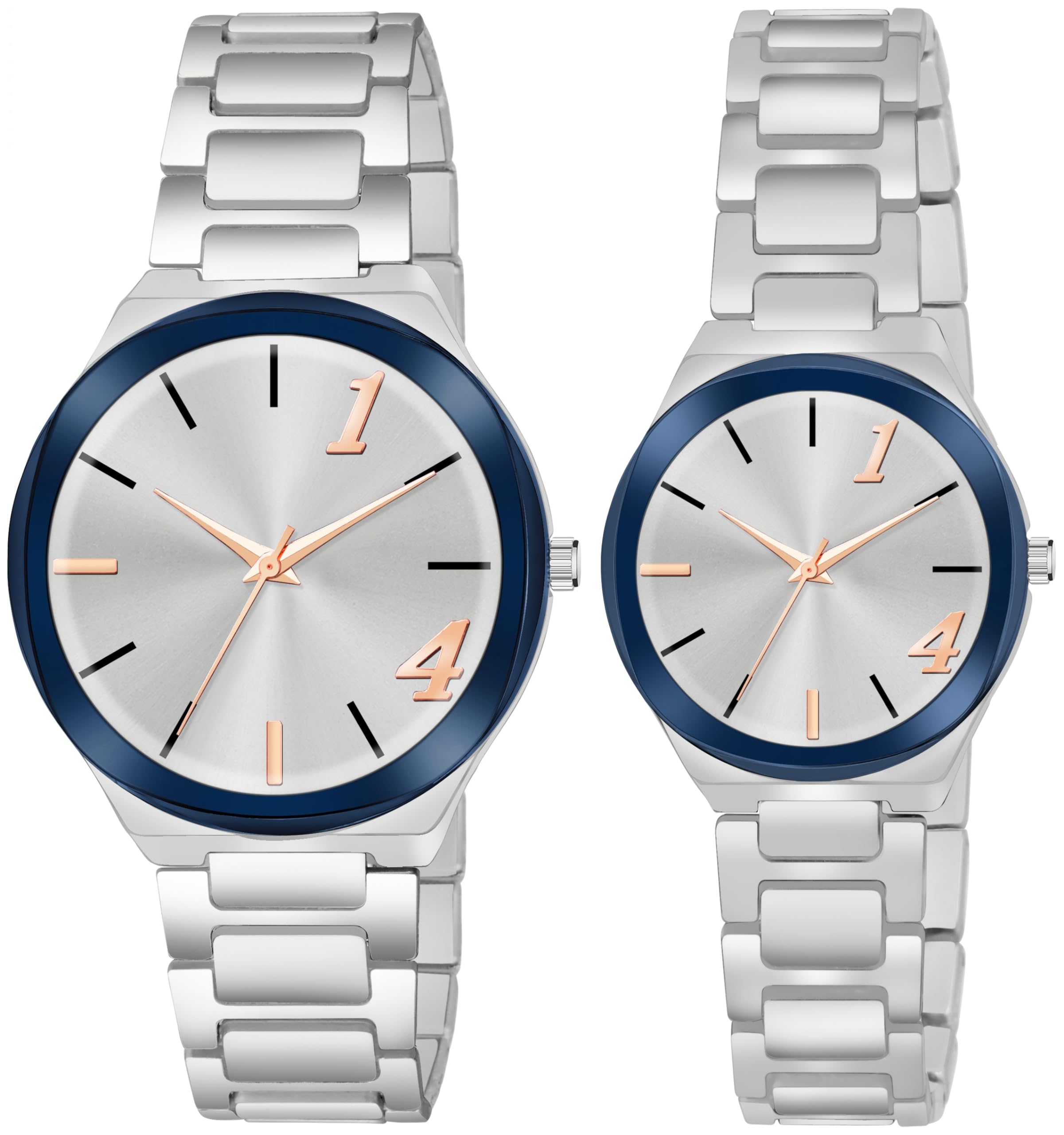 Acnos Stainless Steel Branded Uniq Silver Colours Dial Ring Case Gift Watch Analog Combo Couple Watches Men Women Watch Pack Of 2 Valentines Day Special, Silver Band (B0CSXCX2K1) Amazon Price History, Amazon Price Tracker
