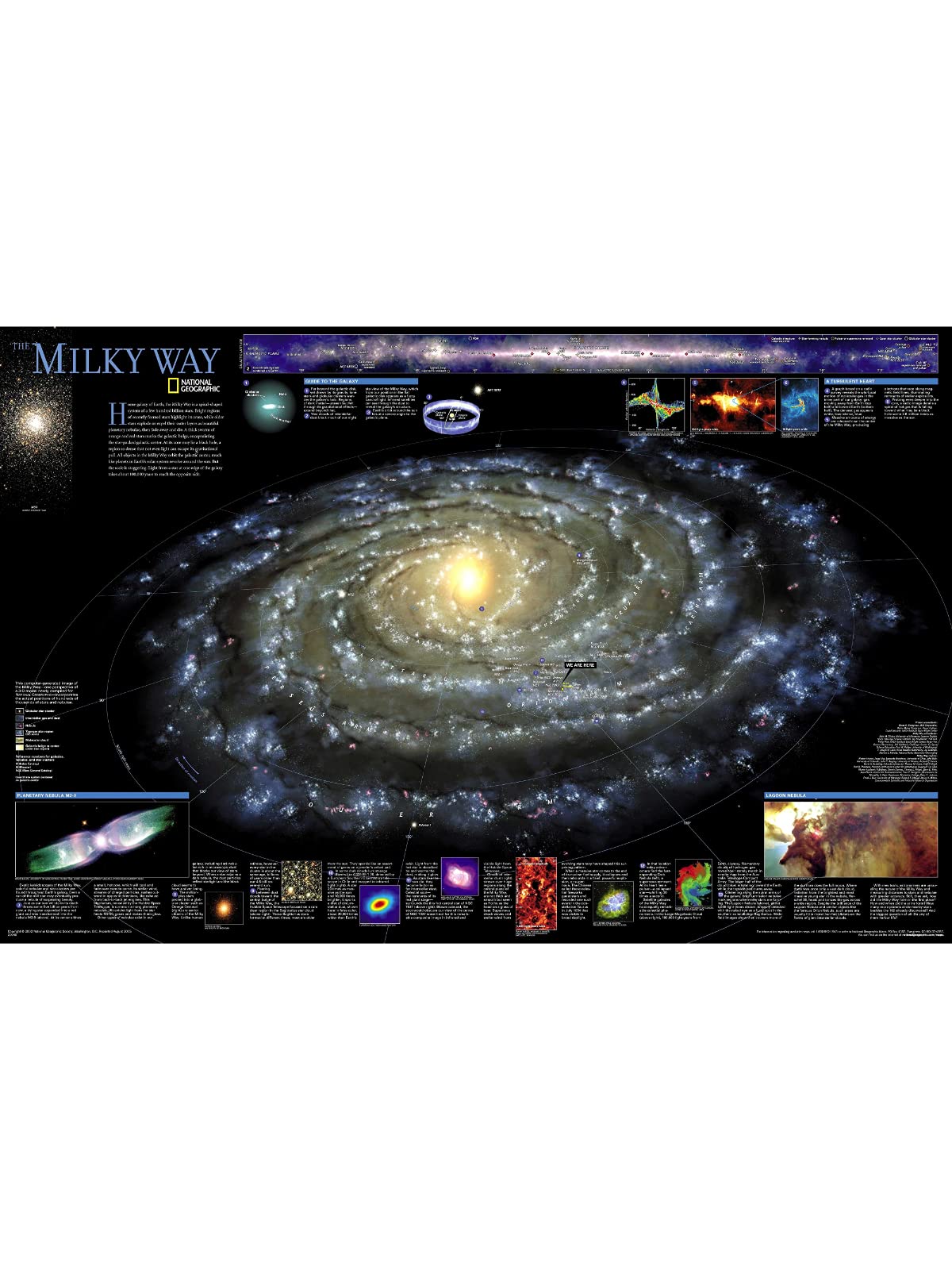 Wowposters Milky Way Galaxy Map Poster - 30X40 Cm