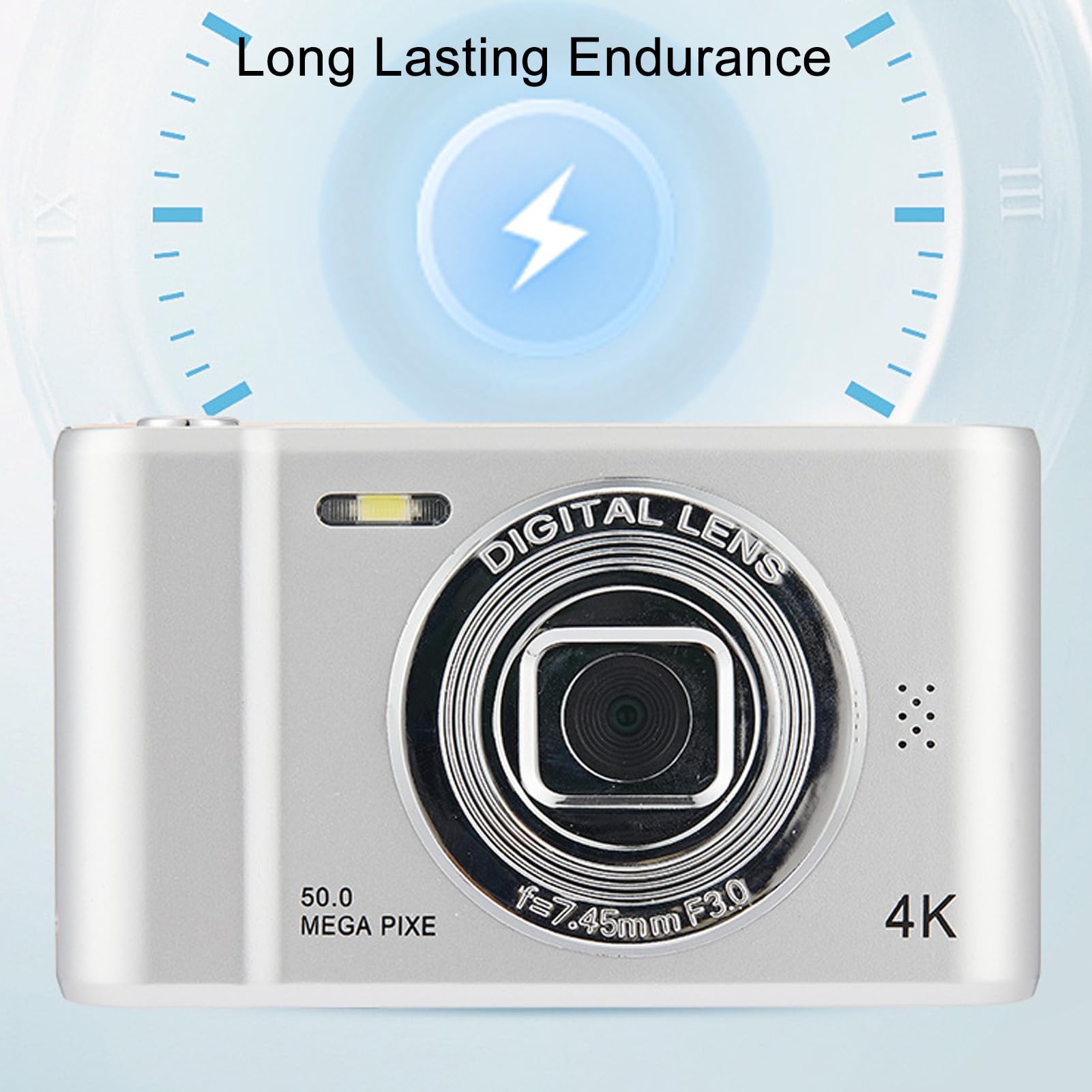 Amazon | デジタルカメラ、50MP フロントおよびリアデュアルレンズ