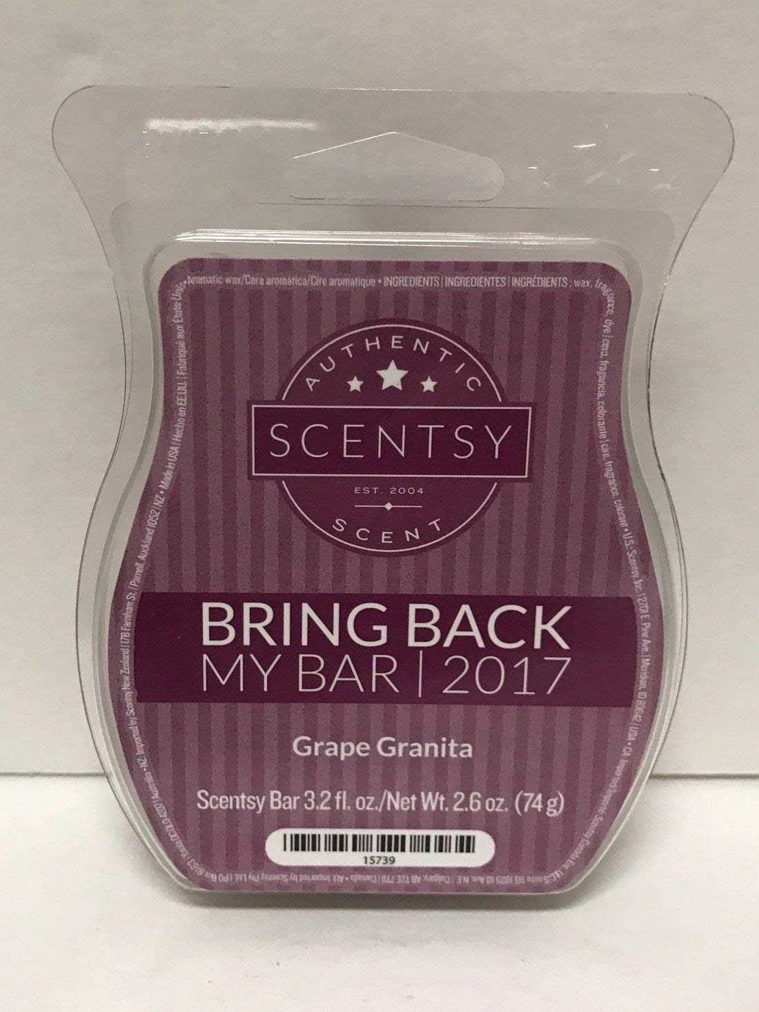 Amazon.com: Scentsy Bar -Bring Back My Bar- (Grape Granita) : Home & Kitchen