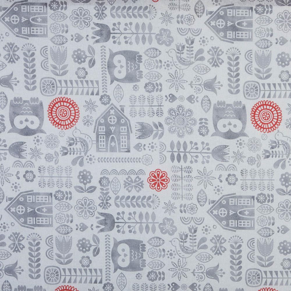Tissu en toile haut de gamme Kt KILOtela pour tapisserie et couvre-lits motifs hiboux