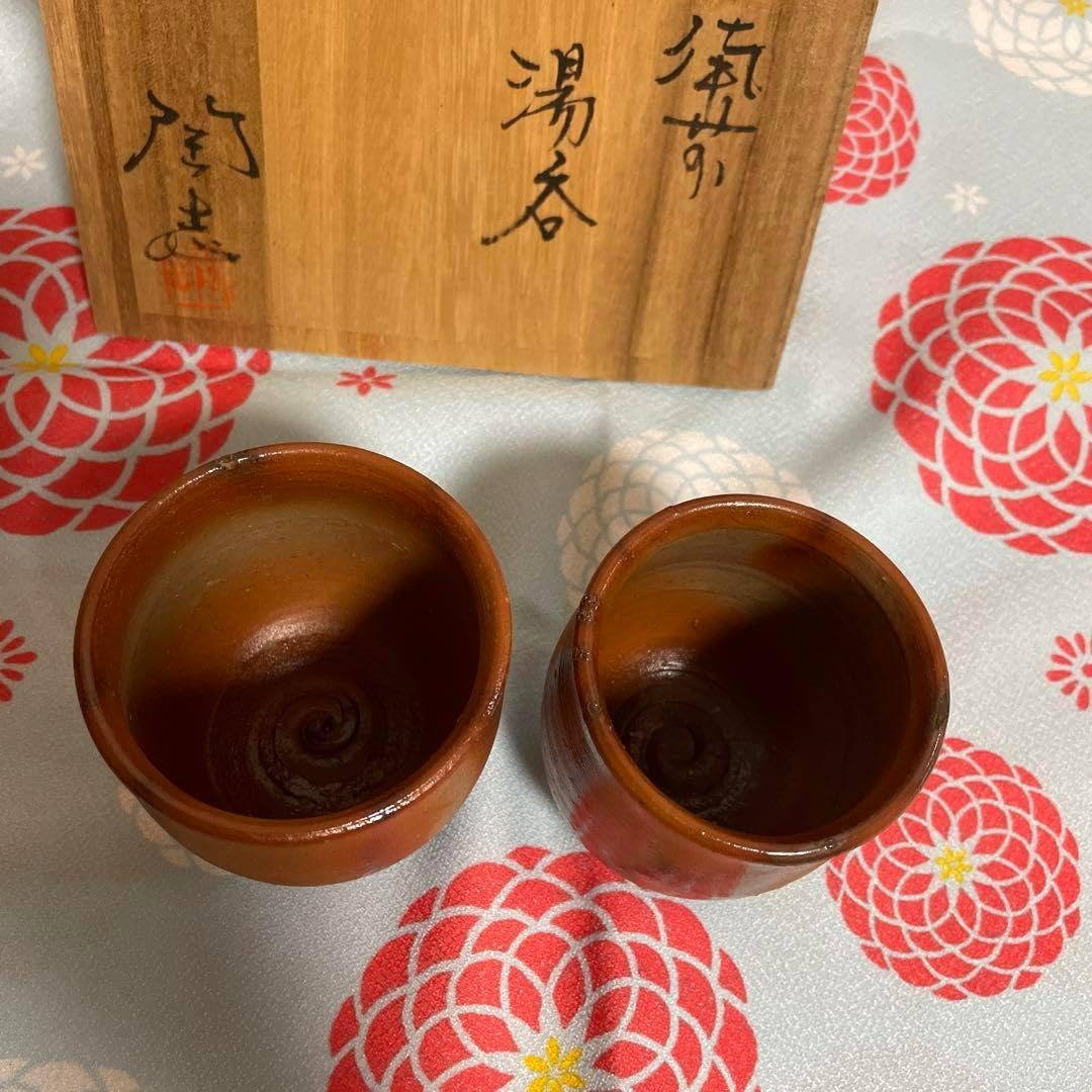 常滑焼 憲児窯 練込水玉黒 湯呑み フリーカップ 常滑焼・憲児陶苑