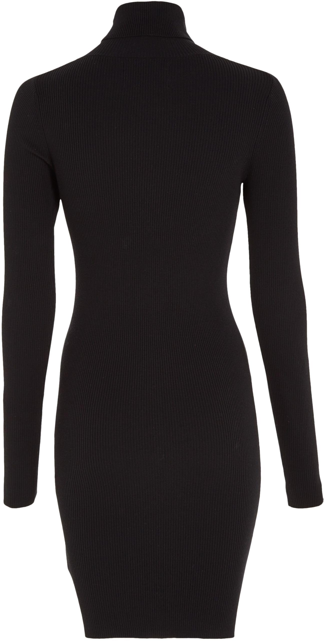 Calvin Klein Damen Badge Roll Neck Sweater Dress J20j221690 Strickkleider (1er Pack)