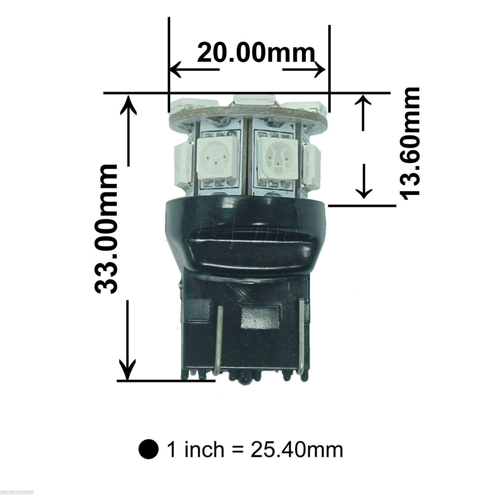 PA LED 2x PURPLE 3157 3156 13 5050 SMD LED CAR LIGHT BRAKE TURN BULB W21W 580 12V