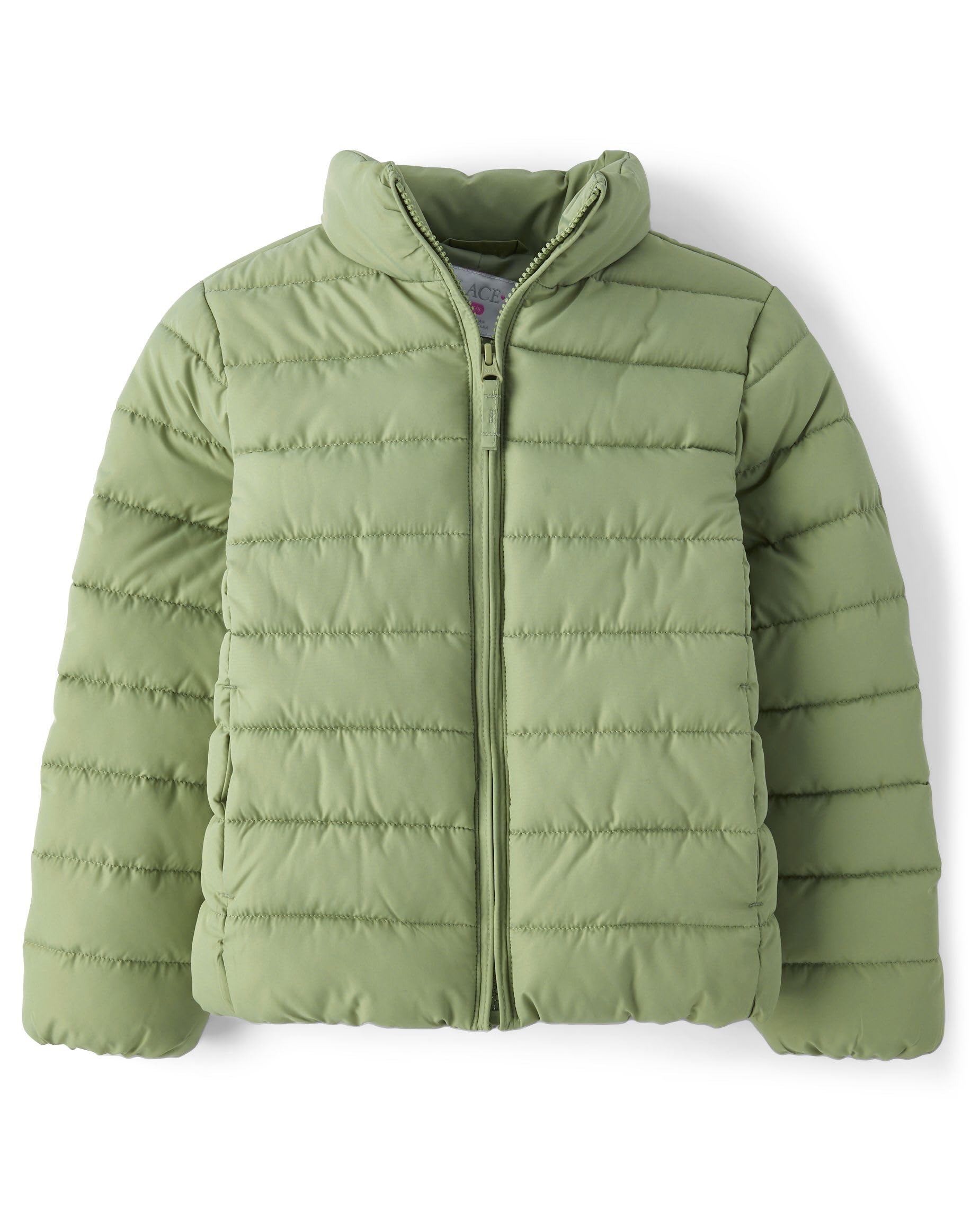 The Children's Place Girls' Medium Weight Wind-Resistant, Water-Resistant Puffer Jacket