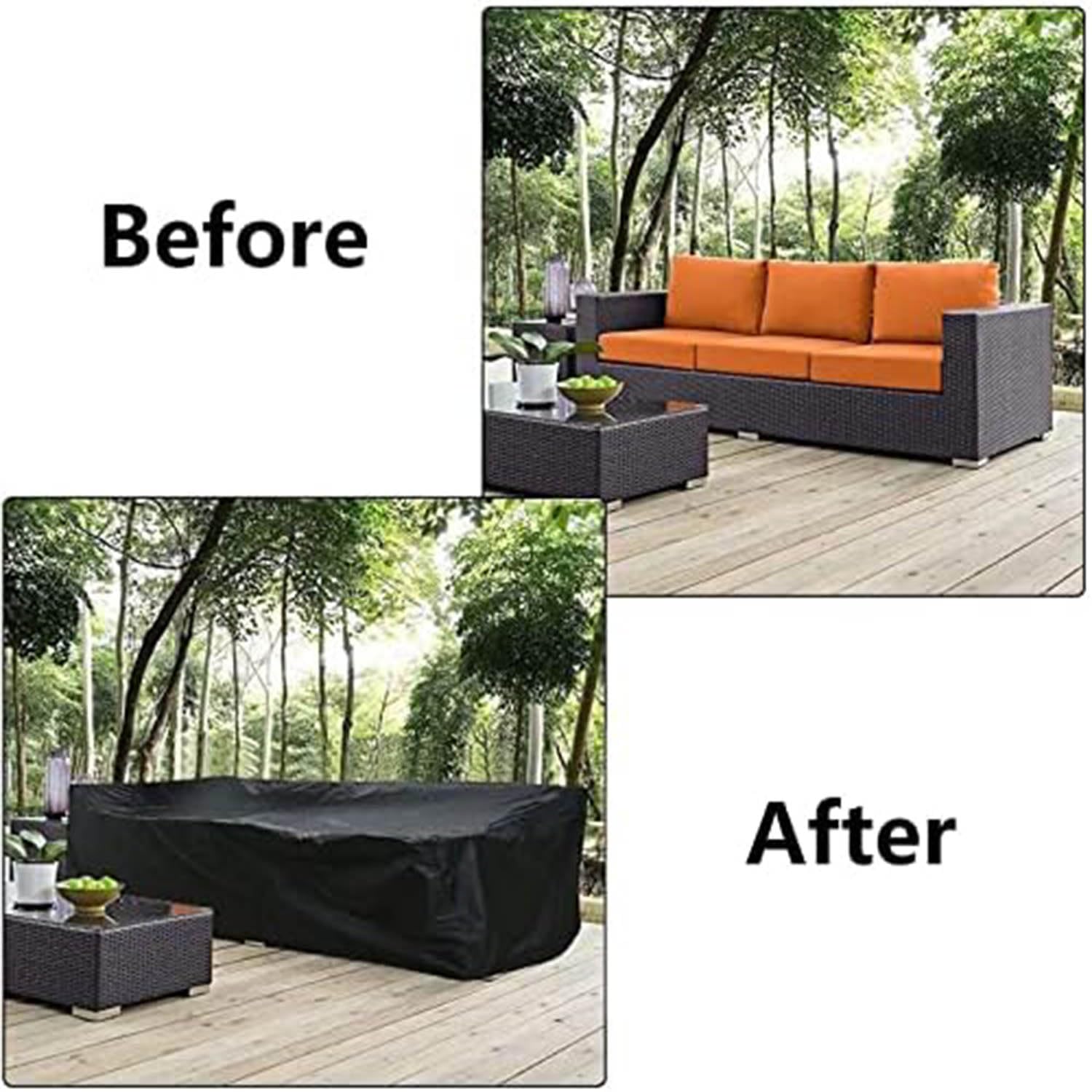 Gartenmöbel Abdeckung Nach Maß Wasserdicht Winterfest Rechteckig 600D Gartentisch Schutzhülle Abdeckhaube Abdeckplane Tischabdeckung Maßanfertigung alle Größen Farbe für Terrassenmöbel Sitzgruppe