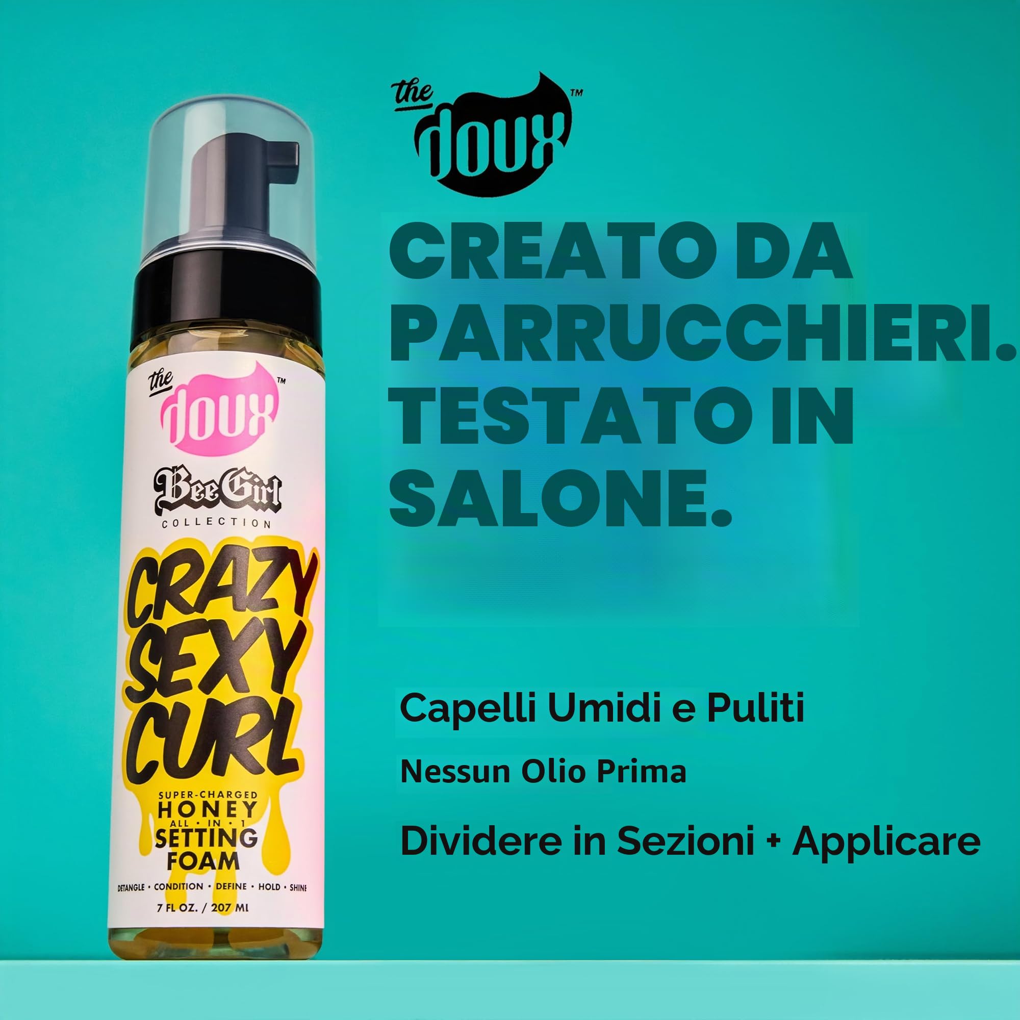 The Doux Bee Girl Crazy Sexy Curl Honey Setting Foam 207 ml