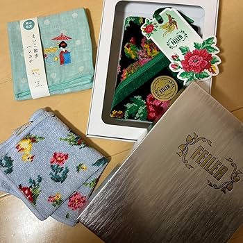 Amazon.co.jp: 箱付きフェイラー 花柄 ハイジ 舞妓さんタオル