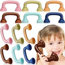 Shappy 12 Pcs Bulk Reading Phones for Kid Classroom Hear Myself Sound Auditory Feedback Listening Center Phone Children Read Tool for Preschool Accelerate Reading Fluency Pronunciation(Morandi Color)
