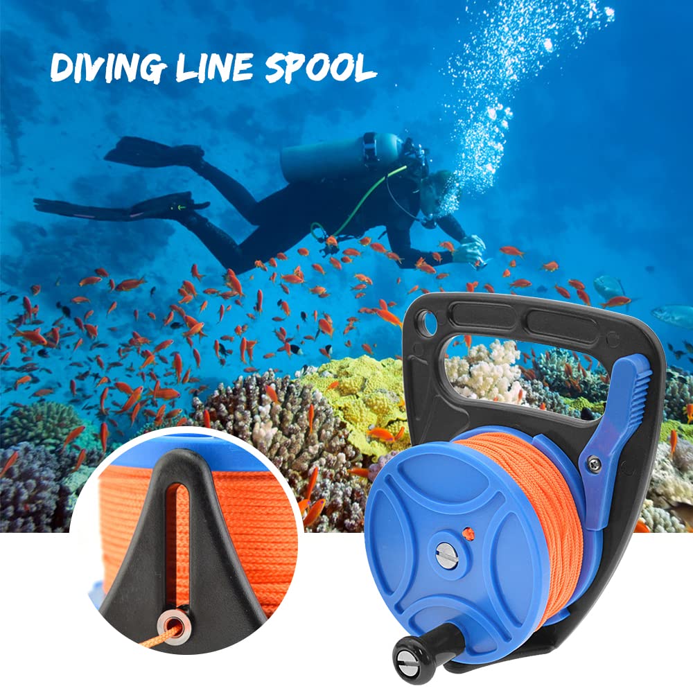 Mulinello da immersione 46 m/83 m con stopper per subacquea e snorkeling