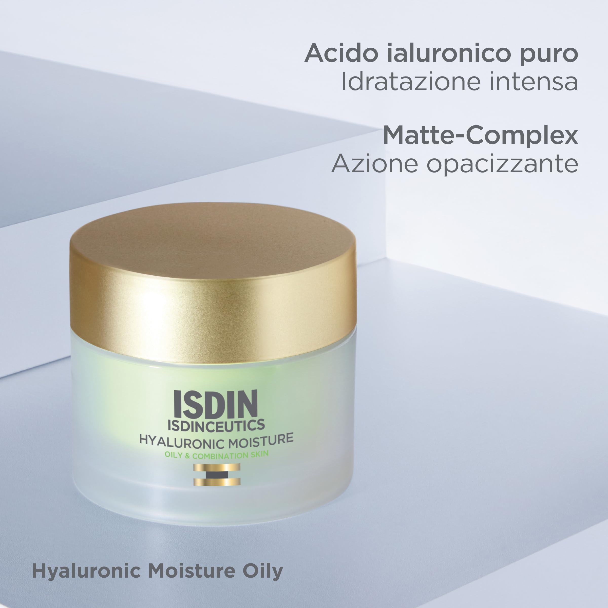 ISDIN Isdinceutics Hyaluronic Moisture (50 g) | Crema Viso Idratante con Acido Ialuronico Puro