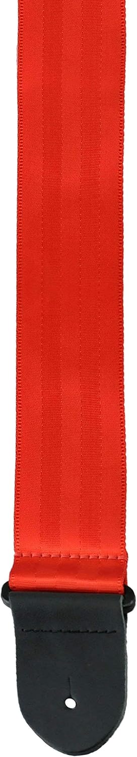 P Perri's Leathers Ltd. Guitar Strap (BSB-1690), Red, 58"