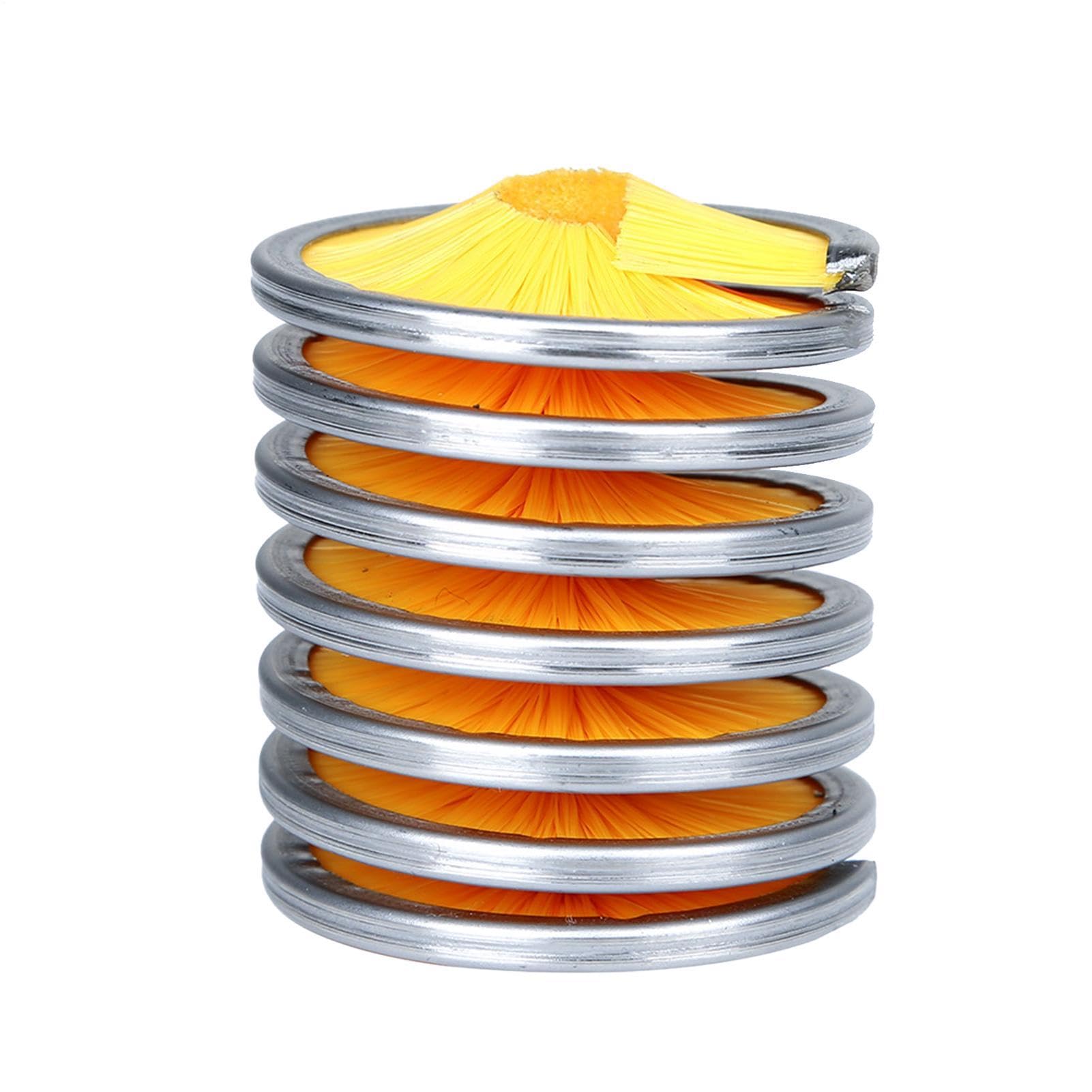Generico Cepillo limpieza cuerda escalada | anillo exterior acero inoxidable cerdas nylon 5 cm 92 g herramienta lavado diámetro 8-13 mm | Equipamiento alpinismo mantenimiento