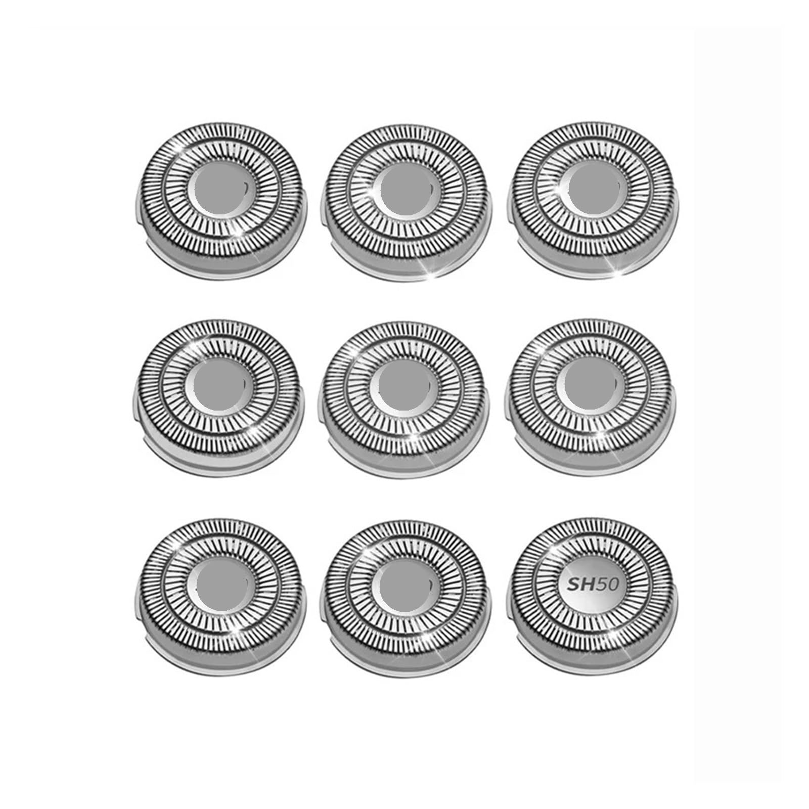 Testine di ricambio rasoio, compatibile con Philips, SH50 | Serie 5000 S5xxx, AquaTouch AT8xx AT7xx, PowerTouch PT8xx PT7xx(SH50(9pcs))