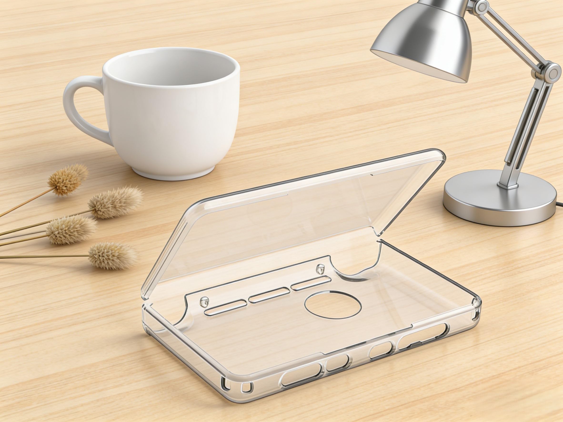 Transparente TPU-Schutzhülle für AYN-THOR Dual-Screen-Flip-Spielkonsole, kratzfeste, leichte Schale mit präziser Taste und Anschluss