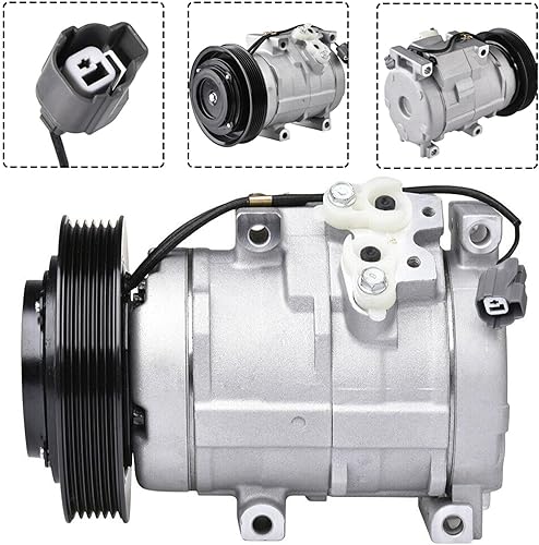 Miniatura 2 de Compresor y embrague de aire acondicionado, piezas de repuesto automotrices para refrigeración del motor de aire acondicionado del automóvil de