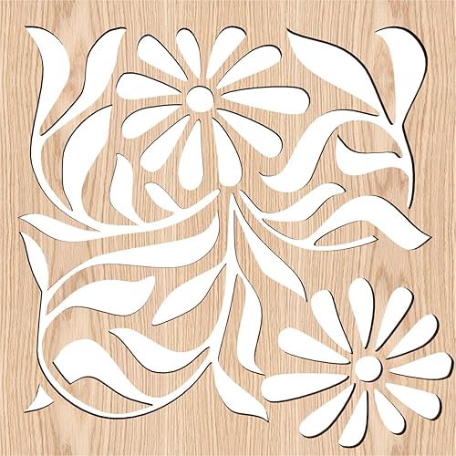 Miniatura 2 de 7 38 pulgadas de ancho x 7 38 pulgadas de alto x 14 pulgadas de alto, extra pequeños, paneles de pared de madera de calado, roble rojo