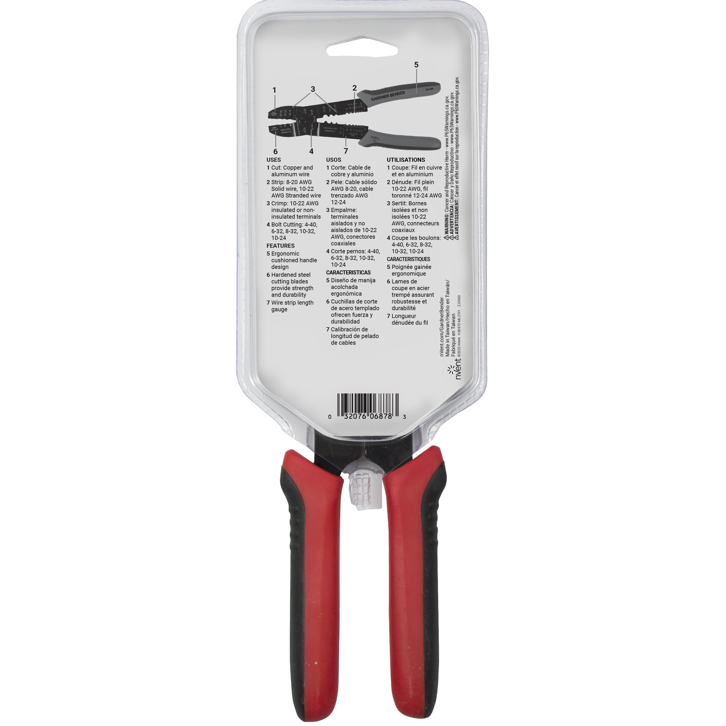 nVent GARDNER BENDER GS-366 4-in-1 Wire Stripper & Crimper, 8-22 AWG Wire — Amazon image 4