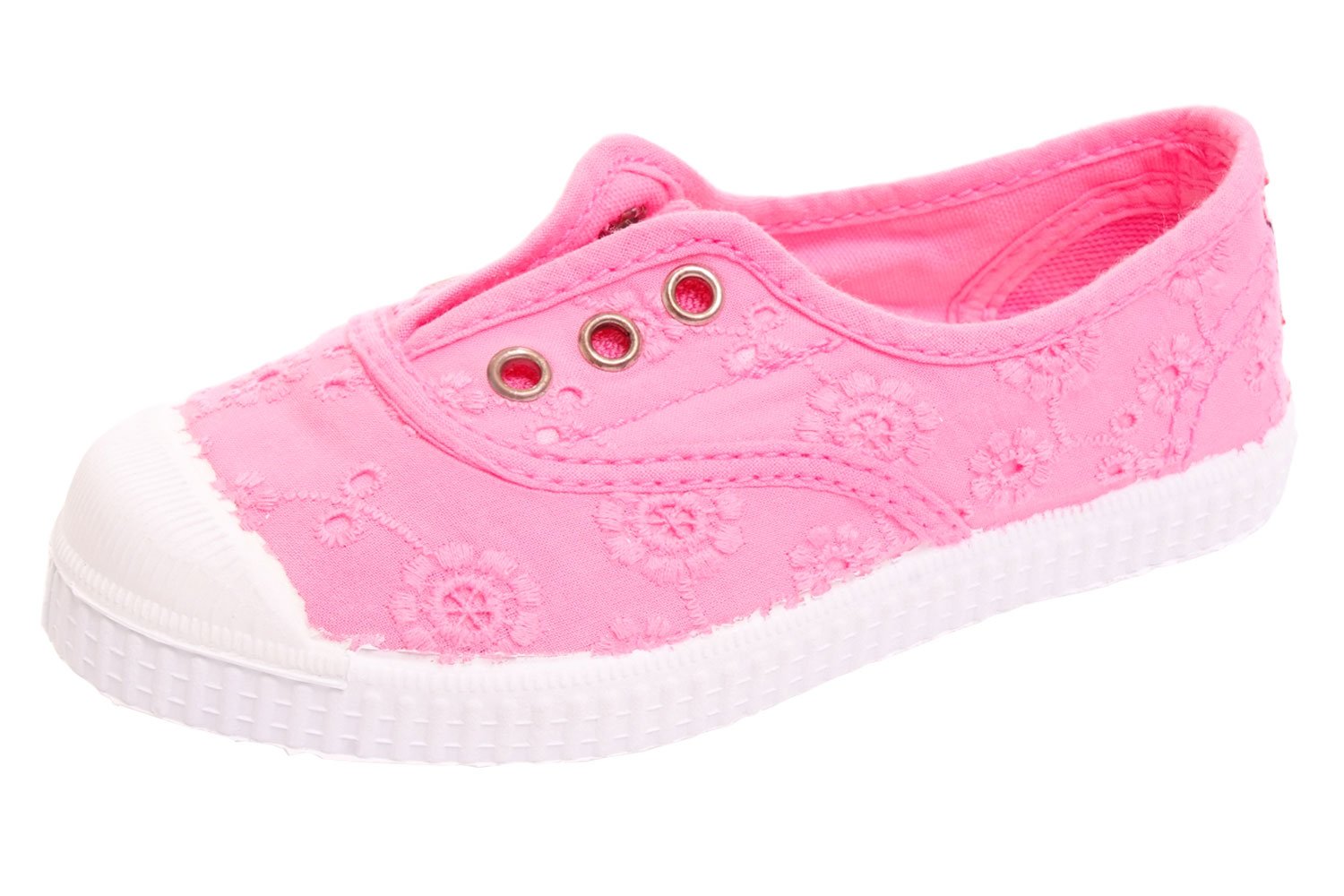 CIENTA - Scarpa Rosa in Tessuto Ecologico Non trattato, Punta in Gomma, Fodera in Tessuto Traspirante, Bambina, Ragazza-31