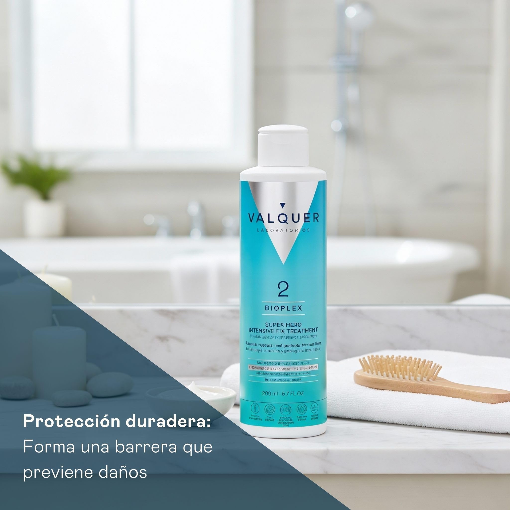 Valquer Bioplex No2 | Tratamiento Capilar Reparador Intensivo | 200 ml | Restaura y Revitaliza y Protege el Cabello Dañado, Seco y Teñido | Vegano