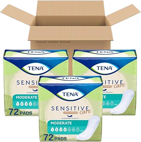 Miniatura 2 de TENA Almohadillas para incontinencia, control de vejiga y posparto para mujeres, absorción moderada, largas, íntimas, 216 unidades (paquete de 1)